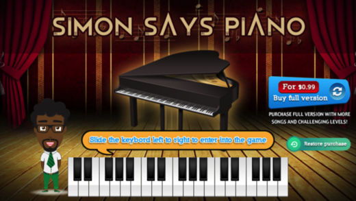 Simon Says Piano in WBC Software Lab, TamilNadu, Karaikudi, India.